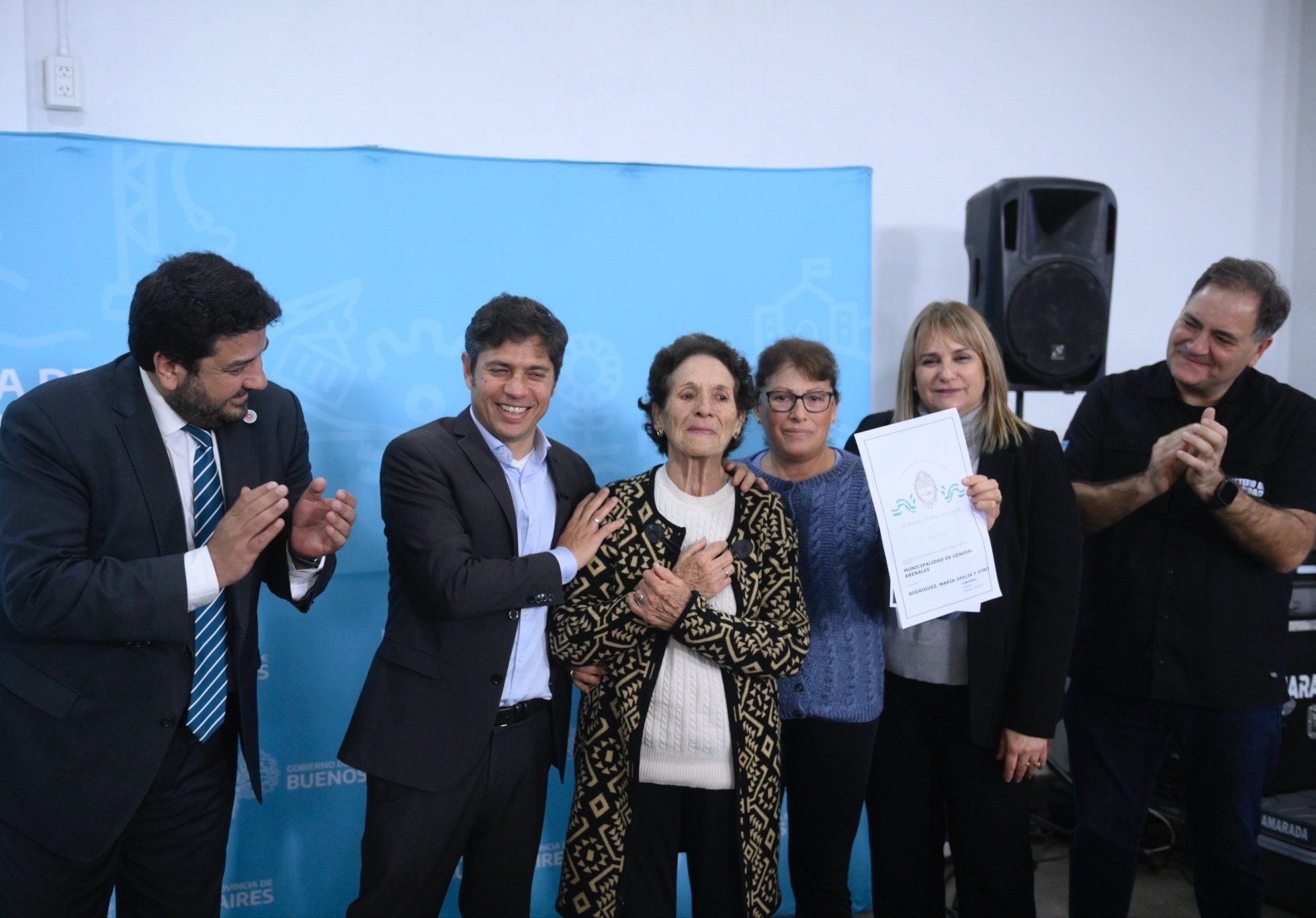 General Arenales: Kicillof entregó 346 escrituras y cuestionó el ajuste del Gobierno Nacional