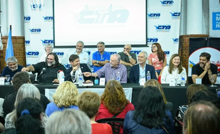 Las CTA organizan un acto con más de 3500 delegados y cierre de Kicillof en La Plata