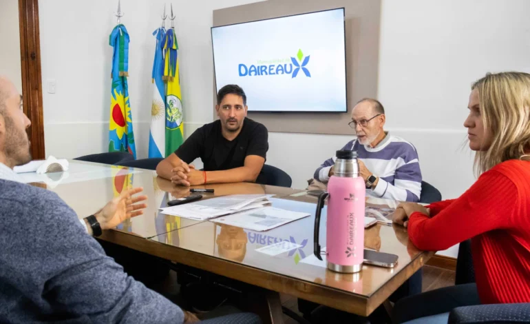Daireaux: Serra gestionó avances para un proyecto de saneamiento hidráulico