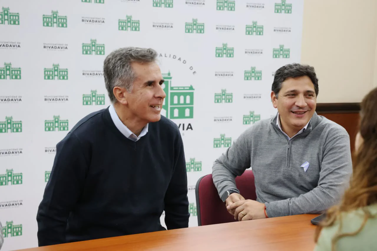 Rivadavia: Martínez y Marinucci encabezaron una jornada de seguridad vial con estudiantes
