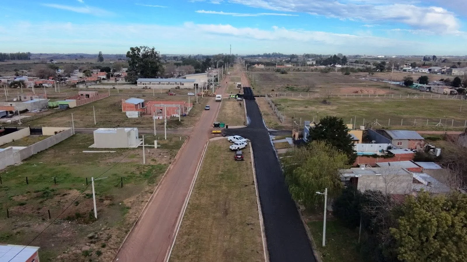 Ramallo: avanzan las obras viales en Barrio Libertad y Villa General Savio