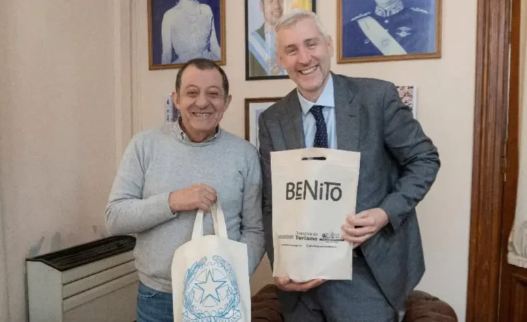 Benito Juárez: Marini recibió al cónsul de Italia y el Municipio promocionó sus destinos turísticos en La Rural