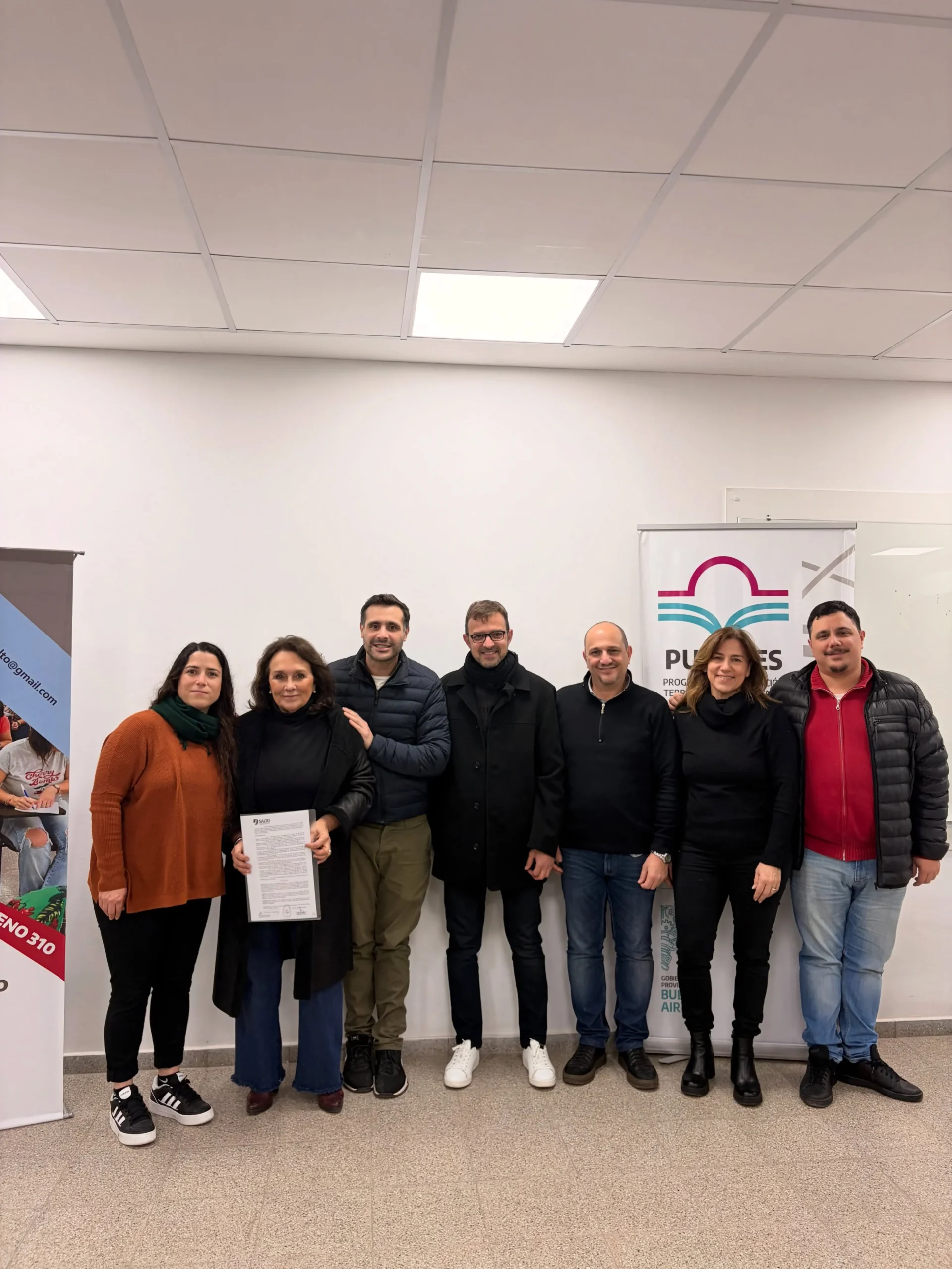 Salto: fortalecen el vínculo con la UNLP y avanzan obras para mejorar los barrios