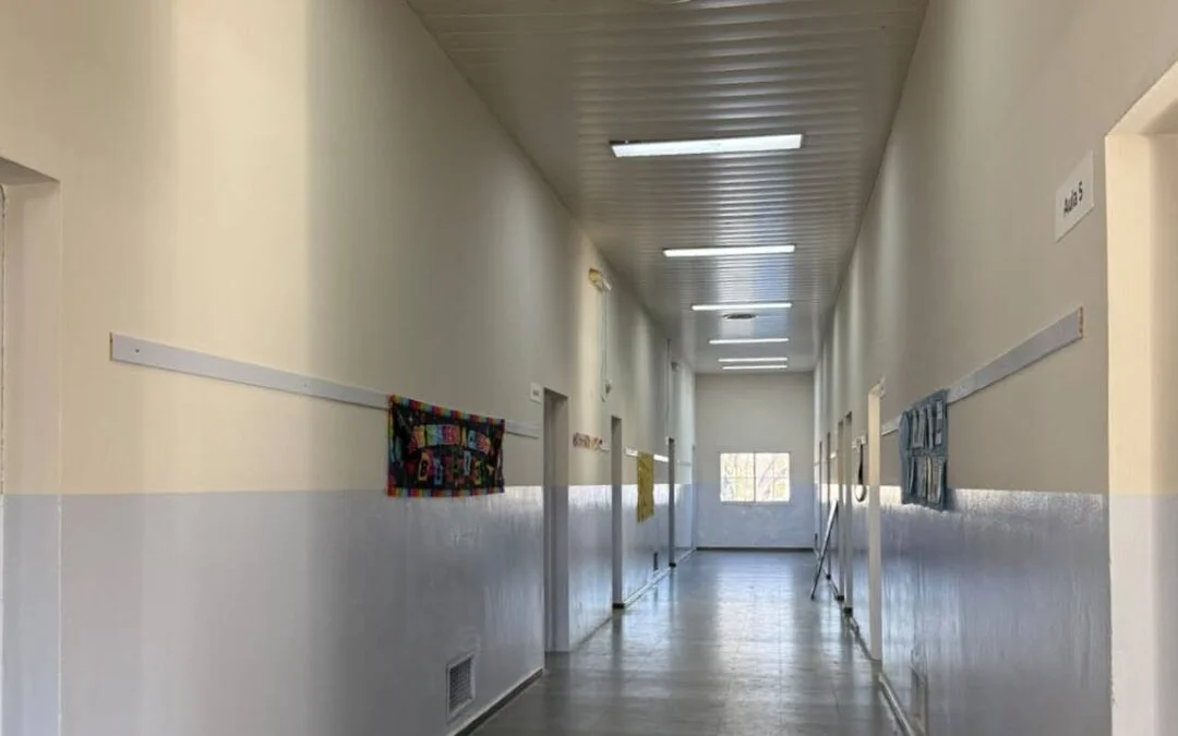 Trenque Lauquen: avanzan las obras de ampliación y renovación de la Escuela Primaria N.º 46