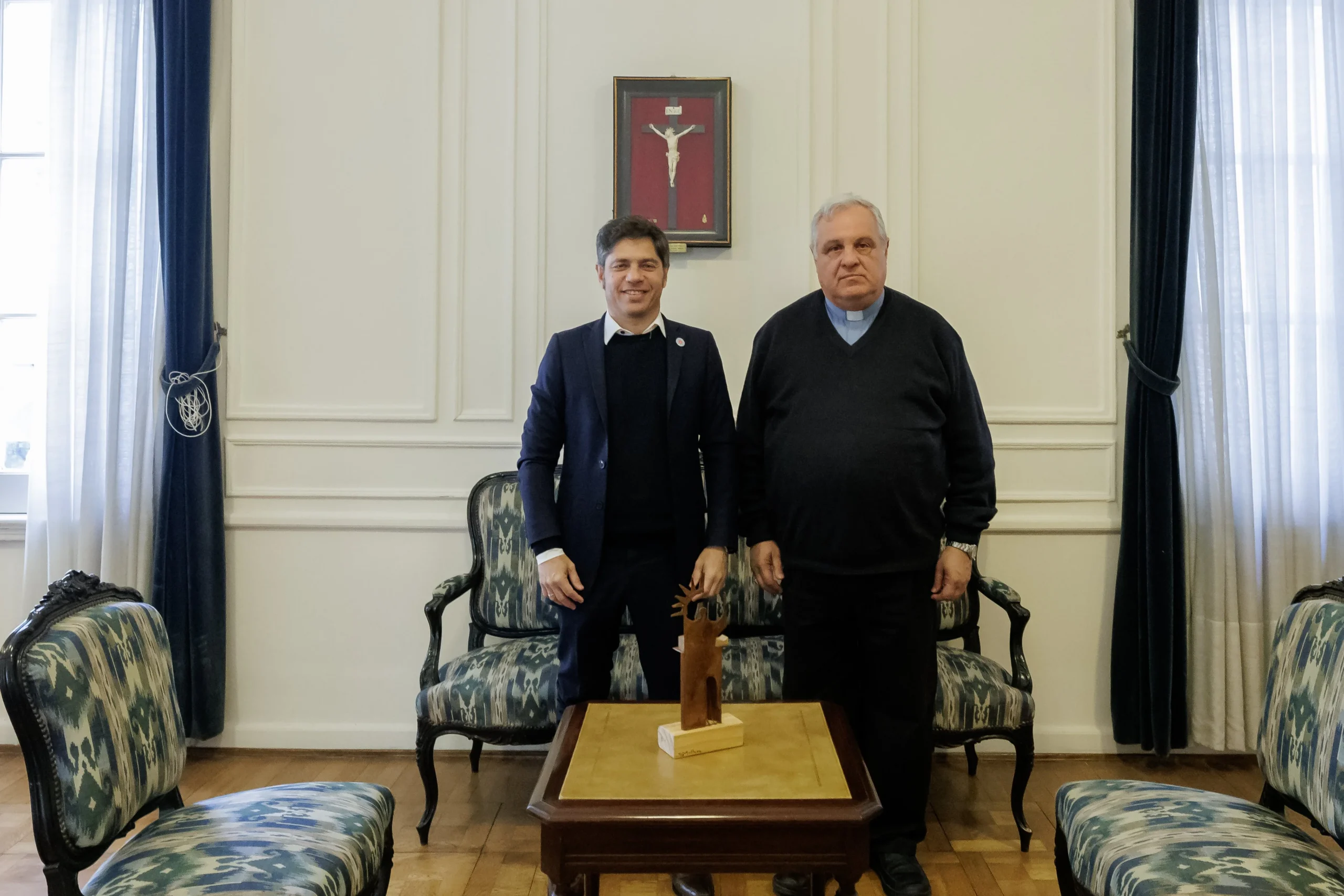 Provincia: Kicillof coordina con la Iglesia el operativo para recibir a León XIV en Luján
